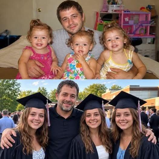 Crié a mis sobrinas trillizas durante 22 años y su graduación me reservaba una sorpresa