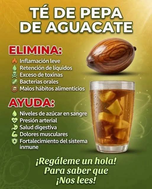 Toma el té de semilla de aguacate con cúrcuma y canela.